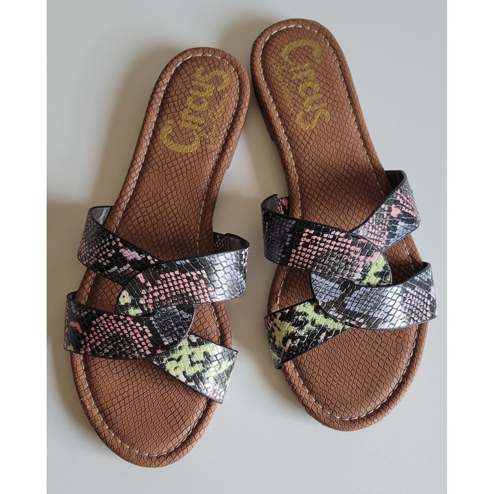 Circus by Sam Edelman Multicolored Snake Sandals